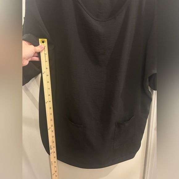 Joseph Ribkoff Women’s Tunic Top 10 Black Pockets Buttons V Neck - Picture 10 of 11